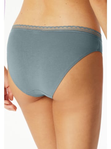 Schiesser 3-delige set: slips lichtblauw/zwart