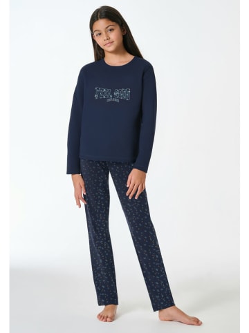 Schiesser Pyjama in Dunkelblau