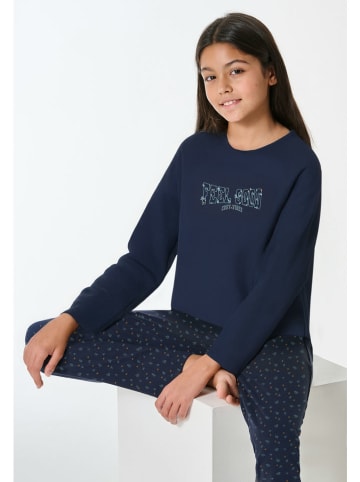 Schiesser Pyjama in Dunkelblau