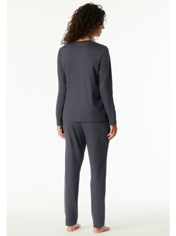 Schiesser Pyjama donkerblauw