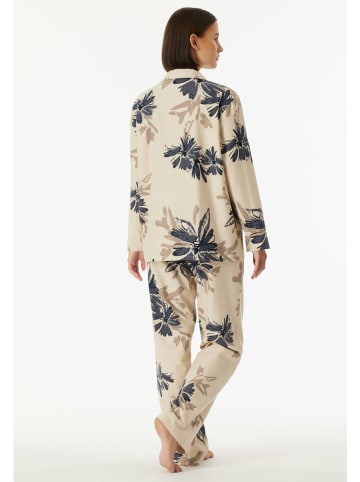 Schiesser Piżama w kolorze beżowym