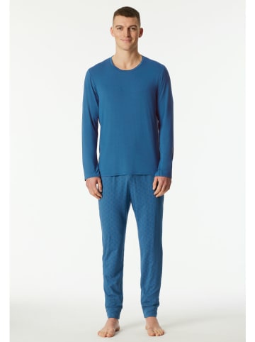 Schiesser Pyjama blauw