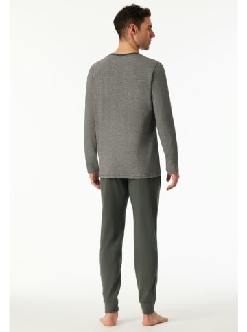 Schiesser Pyjama in Khaki