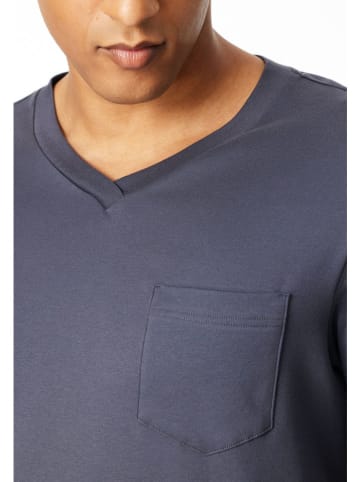 Schiesser Pyjama in Dunkelblau