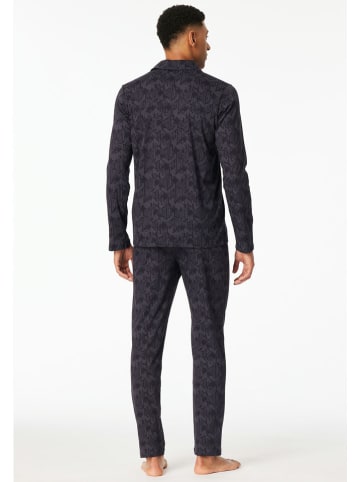 Schiesser Pyjama in Anthrazit