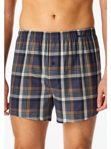 Schiesser 2-delige set: boxershorts paars/grijs