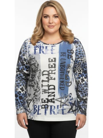 WITT WEIDEN Longsleeve in Blau/ Weiß