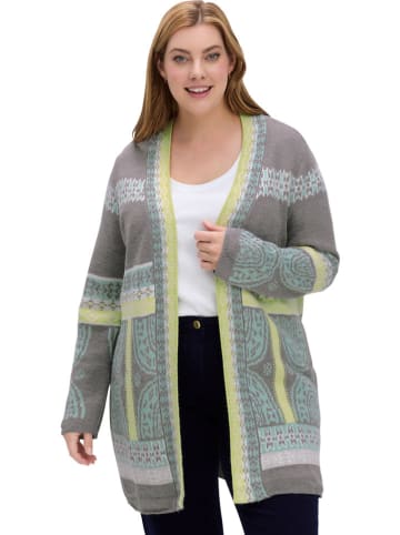 WITT WEIDEN Cardigan in Grau/ Hellgrün