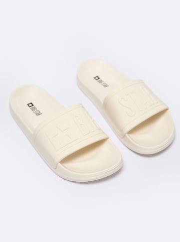 BIG STAR Pantoletten in Creme