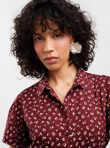 BIG STAR Sukienka "Nahai" w kolorze bordowym