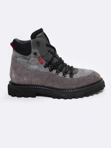 BIG STAR Leder-Boots in Grau