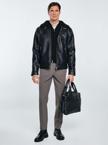 BIG STAR Kurtka w kolorze czarnym ze skóry syntetycznej