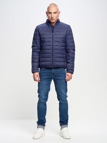 BIG STAR Dwustronna kurtka pikowana w kolorze granatowo-czerwonym