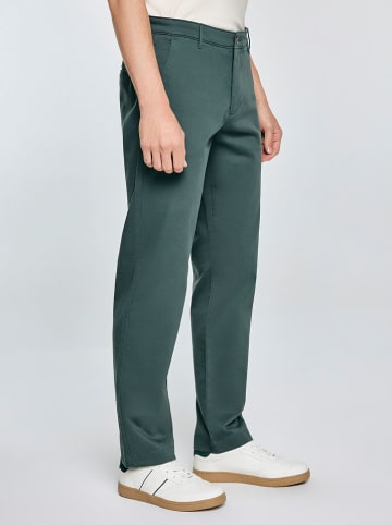 BIG STAR Spodnie chino w kolorze zielonym