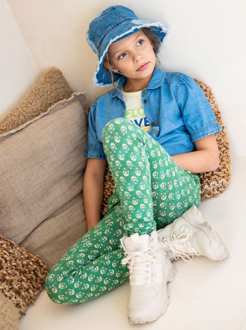 Like Flo Spodnie w kolorze zielonym