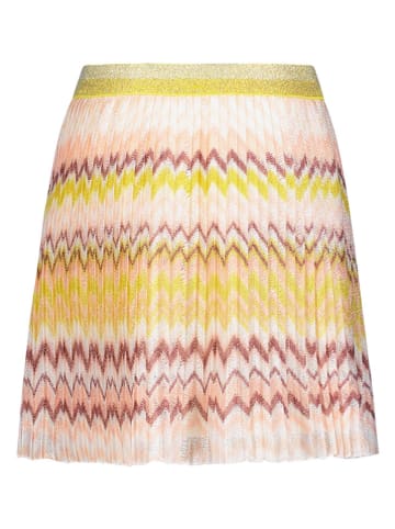 Like Flo Spódnica w kolorze jasnoróżowo-żółtym