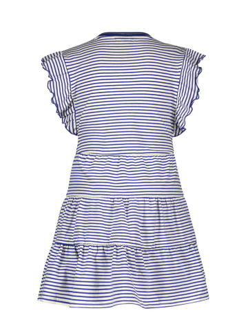 Like Flo Jurk blauw/wit