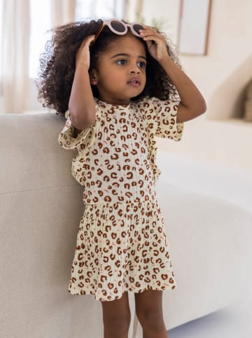 Like Flo Sukienka w kolorze brązowo-kremowym