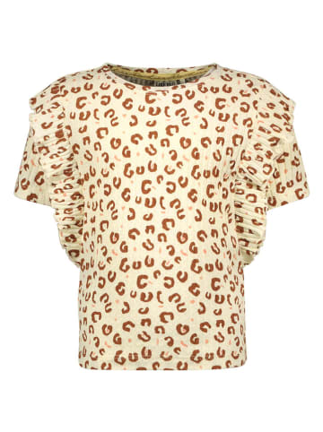 Like Flo Shirt in Hellbraun/ Weiß