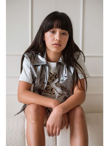 Like Flo Kamizelka "Doris" w kolorze srebrno-antracytowym