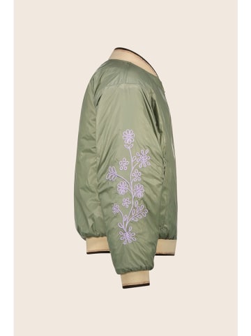 Like Flo Wende-Blouson "Amber" in Lila/ Khaki/ Beige