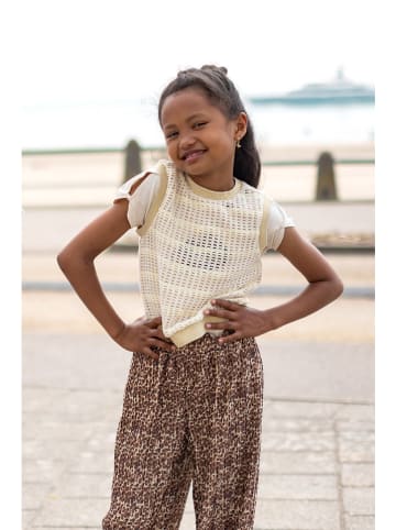 Like Flo Top dzianinowy "Elora" w kolorze beżowym