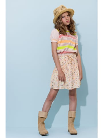 NONO Sweter w kolorze beżowym ze wzorem