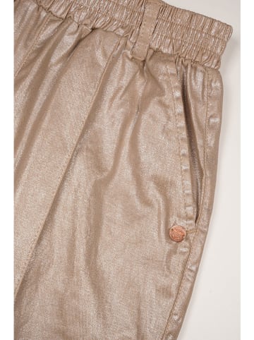 NONO Marlenehose "Sayla" in Beige/ Gold
