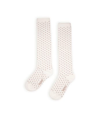 NONO Kniestrümfe "Rabi" in Creme/ Gold