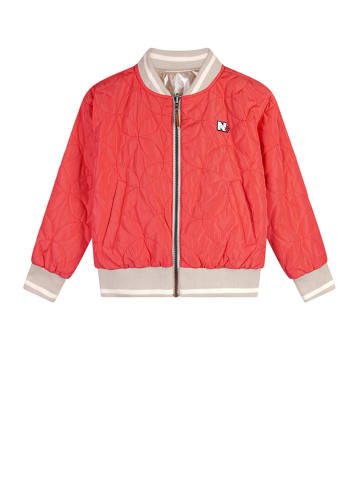 NONO Wende-Blouson "Dotty" in Rot/ Beige/ Silber