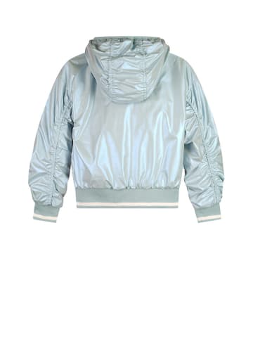 NONO Omkeerbare tussenjas "Beau" lichtblauw/beige