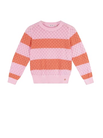 NONO Sweter "Kerala" w kolorze jasnoróżowo-pomarańczowym