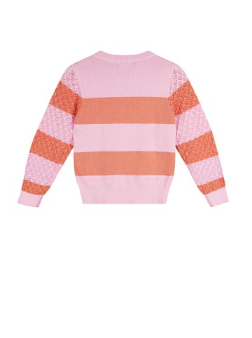 NONO Pullover "Kerala" in Rosa/ Orange