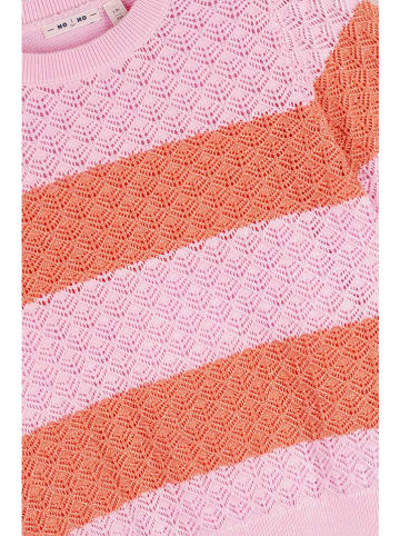 NONO Sweter "Kerala" w kolorze jasnoróżowo-pomarańczowym