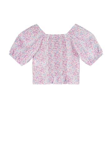 NONO Blouse "Tomas" wit/lichtroze/lichtblauw