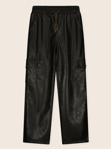 Like Flo Kunstlederhose in Schwarz