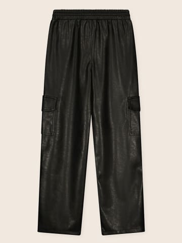 Like Flo Spodnie w kolorze czarnym ze skóry syntetycznej