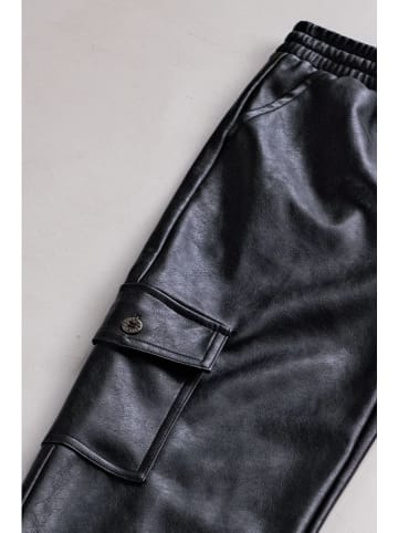 Like Flo Kunstlederhose in Schwarz