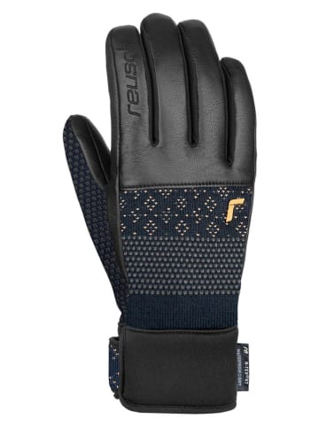 Reusch Funktionsfingerhandschuhe "Elisabeth" in Dunkelblau/ Schwarz