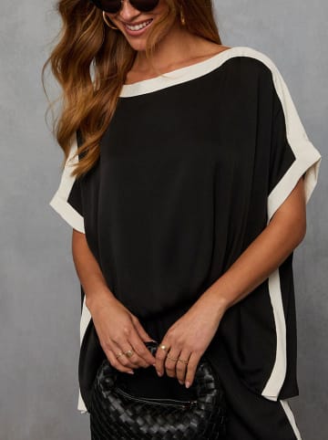 LA Angels Bluse in Schwarz/ Weiß