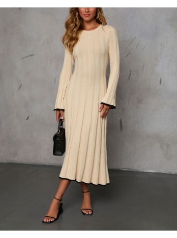 Milan Kiss Gebreide jurk beige