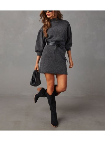 Milan Kiss Strickkleid in Anthrazit