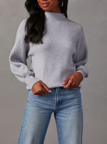 Milan Kiss Pullover in Hellgrau