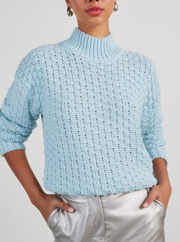 Milan Kiss Pullover in Hellblau