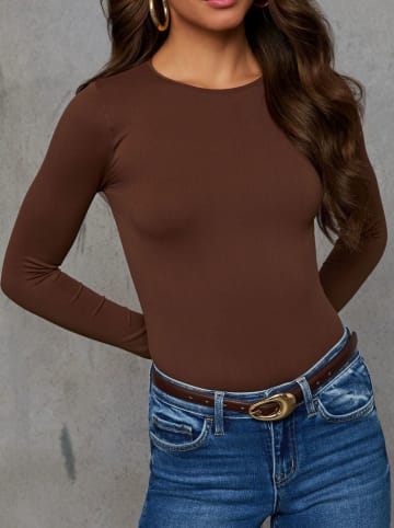 Milan Kiss Longsleeve in Braun