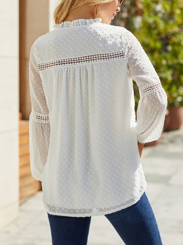 Milan Kiss Bluzka w kolorze kremowym