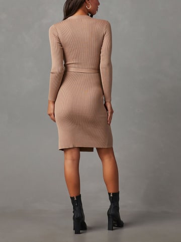 Milan Kiss Gebreide jurk beige