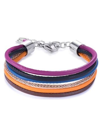 COEUR DE LION Leder-Armband in Bunt