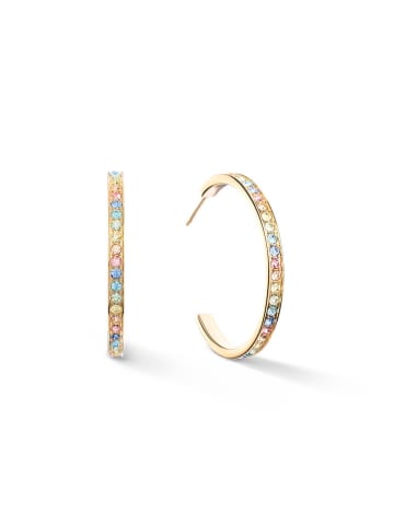 COEUR DE LION Beschicht. Halbcreolen mit Kristallen