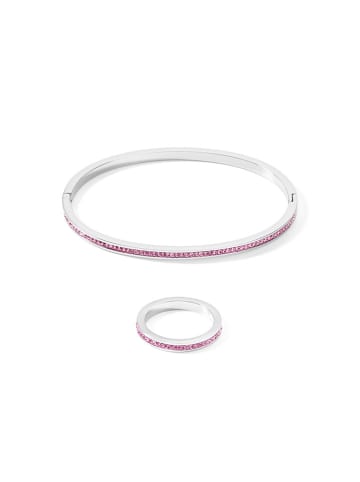 COEUR DE LION Beschicht. Armreif mit Kristallen